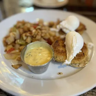 Crab cake Benedict delish!