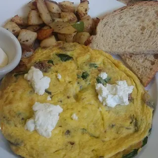 Bacon, Mushroom, Spinach & Goat Cheese Frittata*