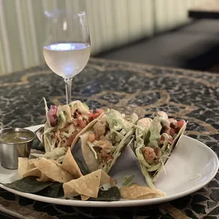 Chipotle Lime Lobster Tacos