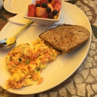 Smoked Salmon Scramble*