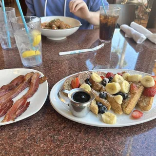 French Toast Topped with Berries & Banana