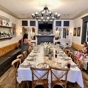 Bridal shower set up