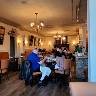 Half of the dining room. The best way I can describe it is as elegantly casual. It doesn't feel stuffy at all but it's really nice looking.