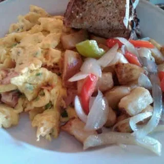 Smoked Salmon Scramble*