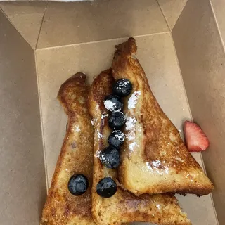 French Toast Topped with Berries & Banana