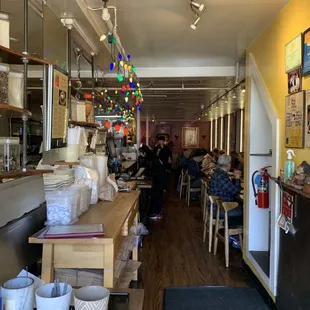 the interior of a restaurant