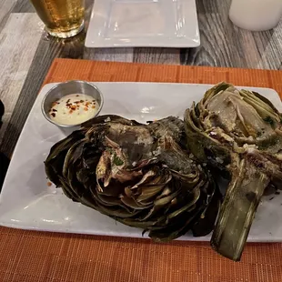 Grilled artichoke