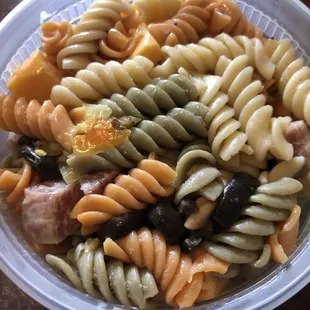 The pasta salad