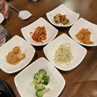 Assorted dishes -- honestly wish they had bigger portions