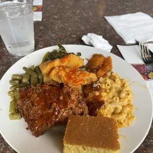Sunday Buffet. First of every month Catfish, green beans, greens, mac and cheese, yams, chicken thigh &amp; cornbread. 15/10