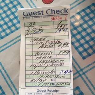 Burrito was 2.99 on menu but charged 3.99