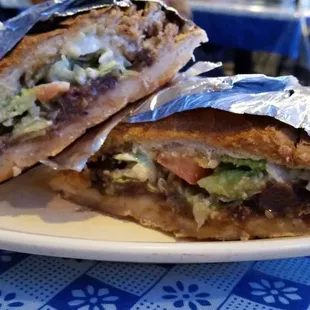 Barbacoa Torta, great size though needs more meat and flavor
