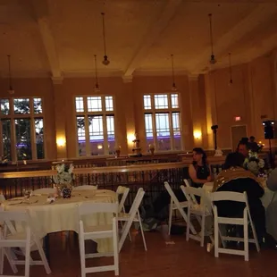 Wide open area great for weddings