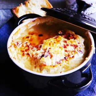 Our french oinion soup.