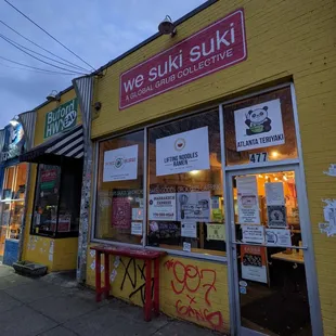 Outside. Storefront. Located inside We Suki Suki.