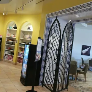 the inside of a store