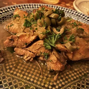 Tagine of Chicken Lemon and Olives a la Carte