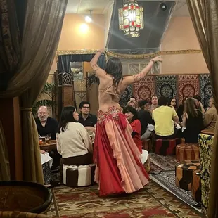 Live belly dancing