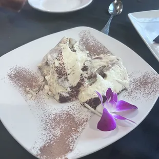 Tiramisu - presentation was lacking, but tasted Devine