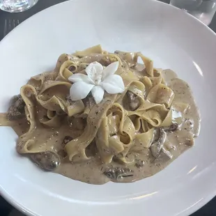 Mushroom pappardelle