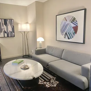 Junior suite - living area, think this sofa might be able to convert to a bed but it has plenty of space already!