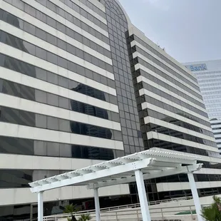 Outside of building from pool area