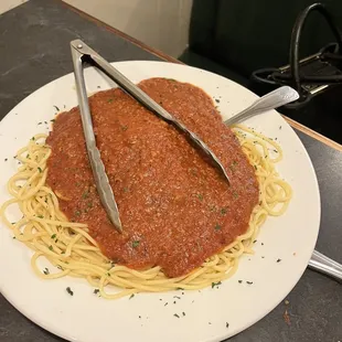 Spaghetti + Meat Sauce