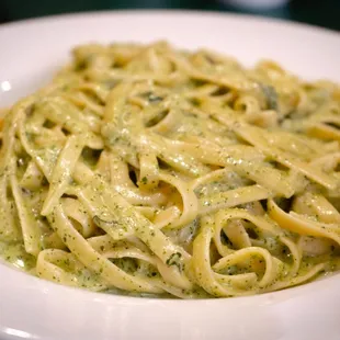 Creamy Fettucini Pesto