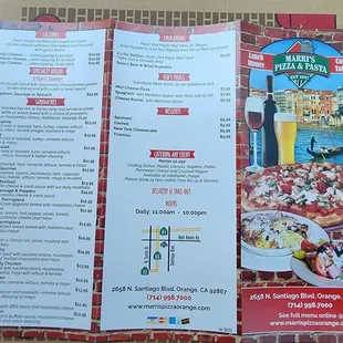 Menu as of 25NOV2023