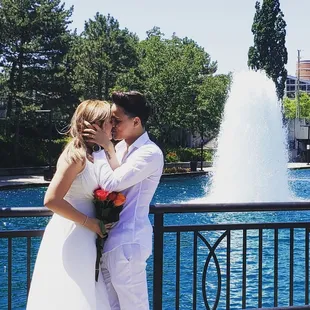 Elope on the Indy Canal Walk.  It's the perfect budget elopement!