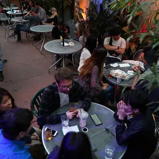 Lunch in the extended outside patio