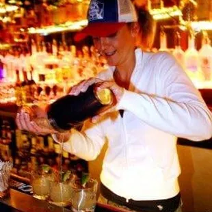 drinks at the bar