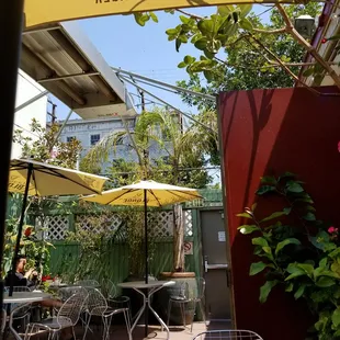 outside