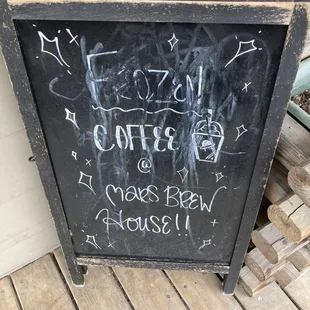 a chalk board with writing on it