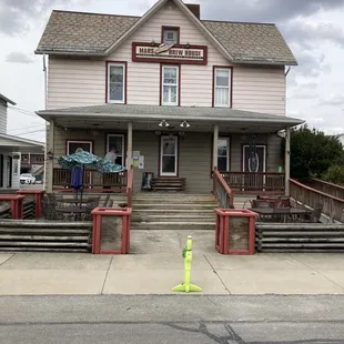 the front of the house