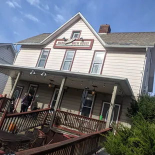 the front of the house
