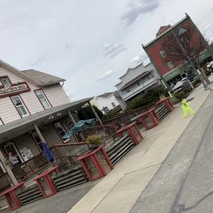 outside