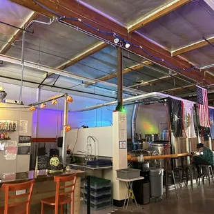 Brewery and part of the bar.