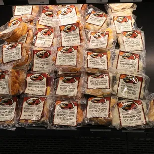 Lots of cheese curd flavors!