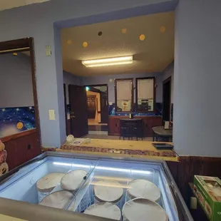 the interior of a restaurant