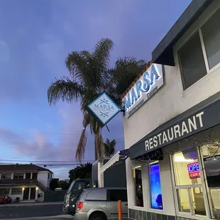 outside