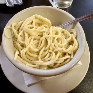 a bowl of spaghetti