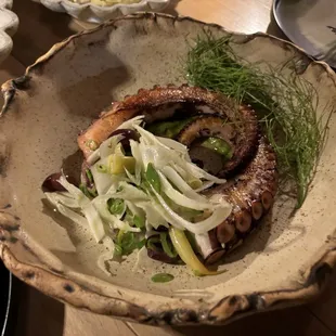 Grilled octopus