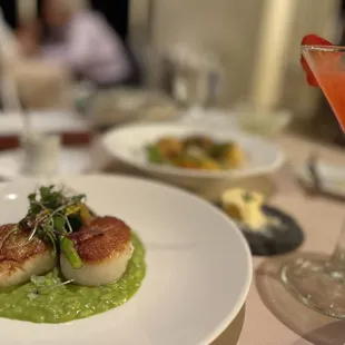 Incredible scallops at Palo Verdes , CA. With KC before wedding.