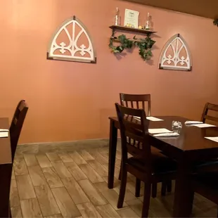 the dining room of a restaurant