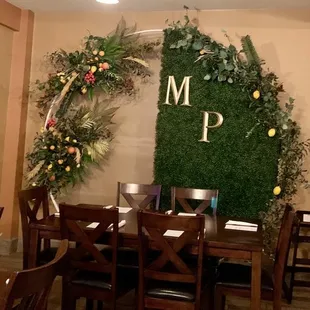 a dining room with tables and chairs