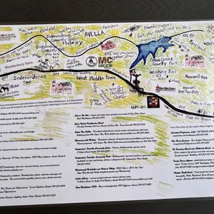 The other side of the placemat! Very cool to check out!