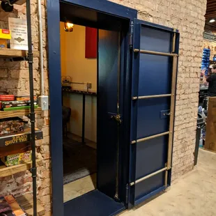 They left the vault.  It's so quaint!!