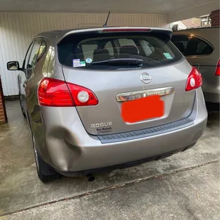 Before..giant ugly dent