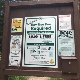 Payment for parking on the honor system.